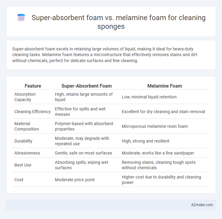 Super-absorbent foam vs. melamine foam for cleaning sponges - What is The Difference?