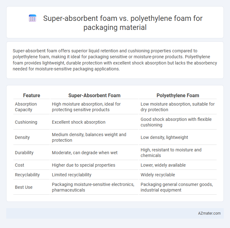 Super-absorbent foam vs. polyethylene foam for packaging material - What is The Difference?