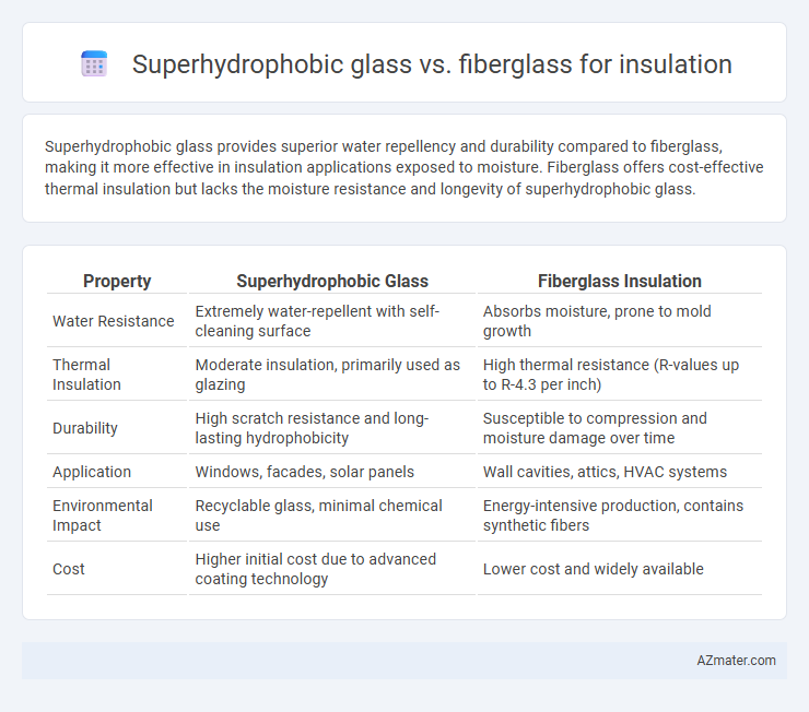 Superhydrophobic glass vs. fiberglass for insulation - What is The Difference?
