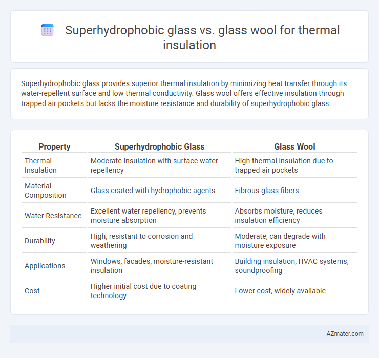 Superhydrophobic glass vs. glass wool for thermal insulation - What is The Difference?