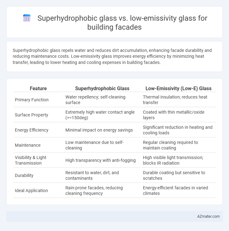 Superhydrophobic glass vs. low-emissivity glass for building facades - What is The Difference?