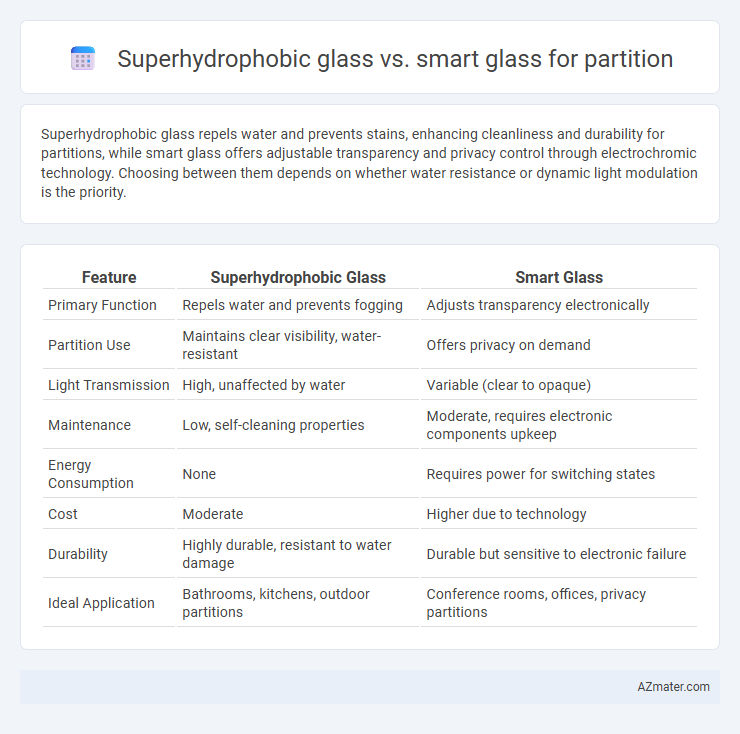 Superhydrophobic glass vs. smart glass for partition - What is The Difference?