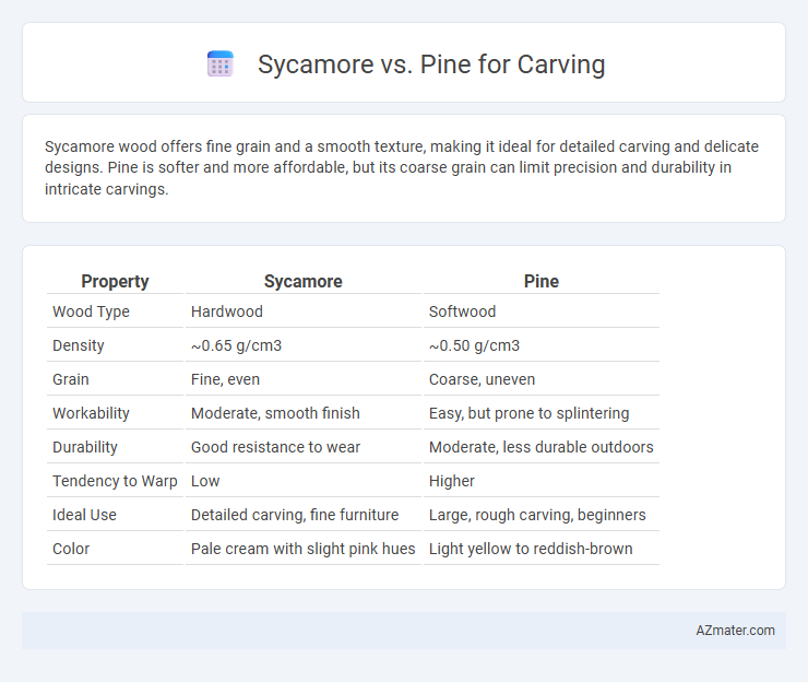 Sycamore vs. Pine for Carving - What is The Difference?