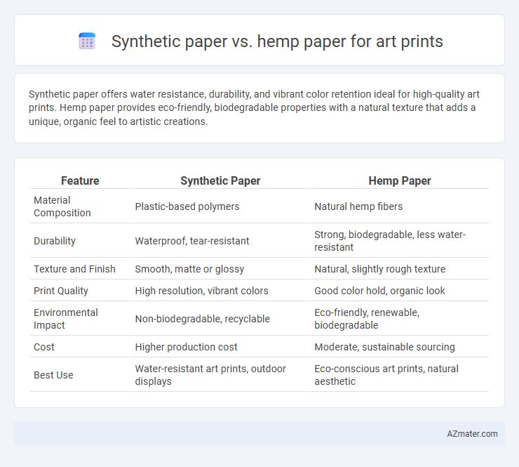 Synthetic paper vs. hemp paper for art prints - What is The Difference?