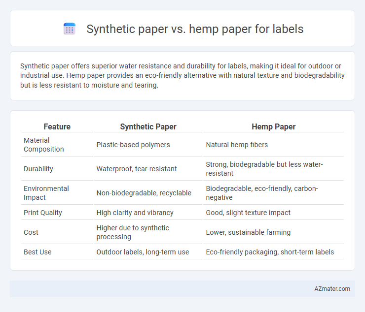 Synthetic paper vs. hemp paper for labels - What is The Difference?