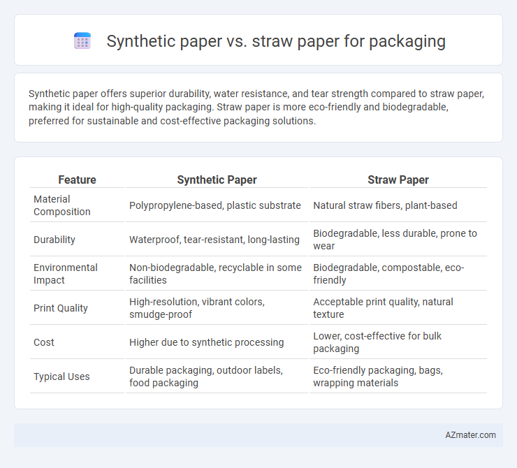 Synthetic paper vs. straw paper for packaging - What is The Difference?