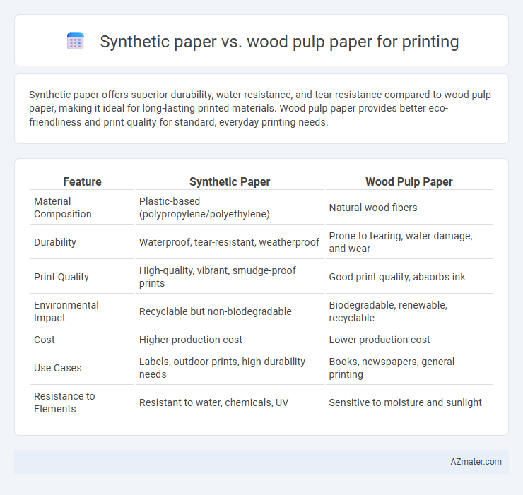 Synthetic paper vs. wood pulp paper for printing - What is The Difference?