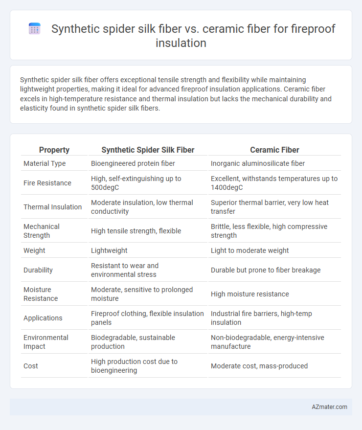 Synthetic spider silk fiber vs. ceramic fiber for fireproof insulation - What is The Difference?