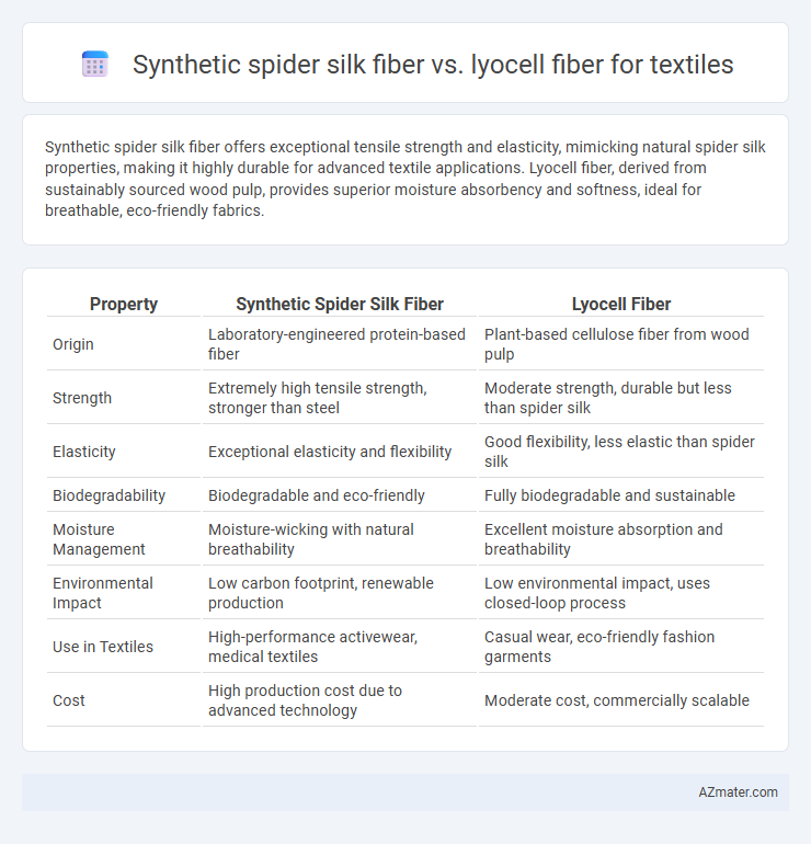 Synthetic spider silk fiber vs. lyocell fiber for textiles - What is The Difference?