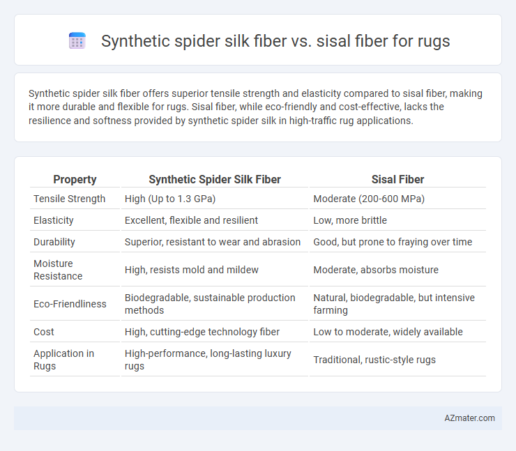 Synthetic spider silk fiber vs. sisal fiber for rugs - What is The Difference?