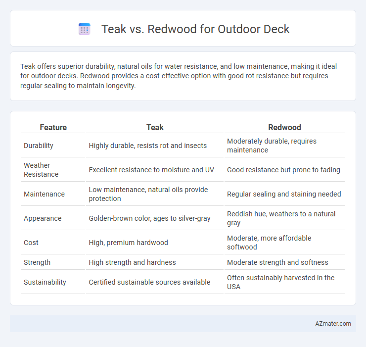 Teak vs. Redwood for Outdoor Deck - What is The Difference?