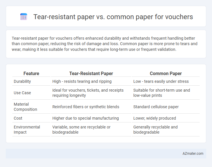 Tear-resistant paper vs. common paper for vouchers - What is The Difference?