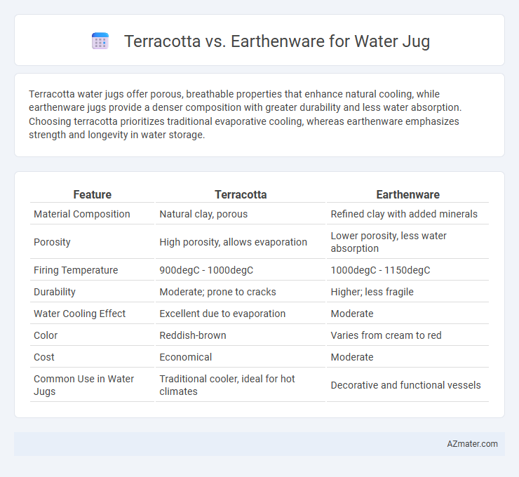 Terracotta vs. Earthenware for Water Jug - What is The Difference?