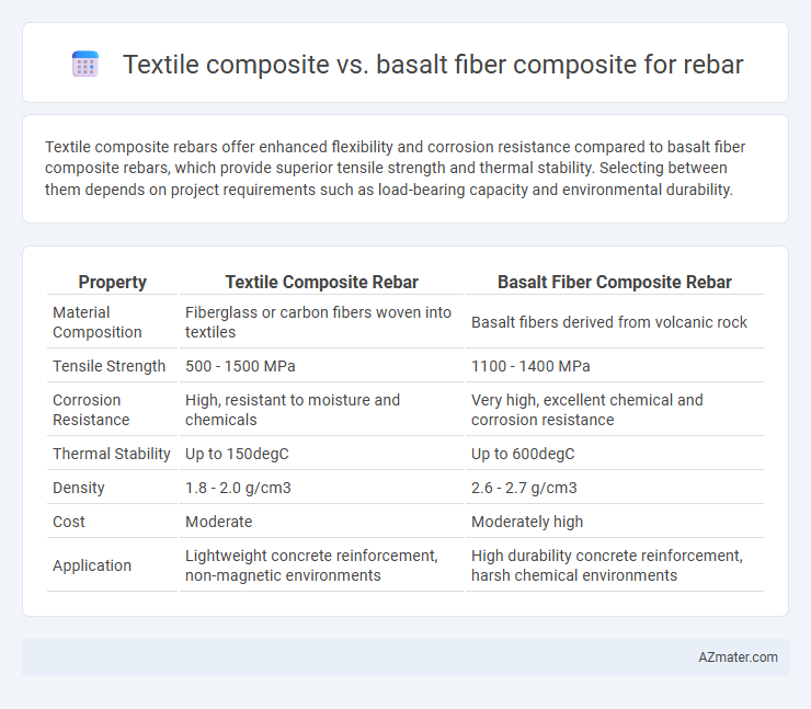 Textile composite vs. basalt fiber composite for rebar - What is The Difference?