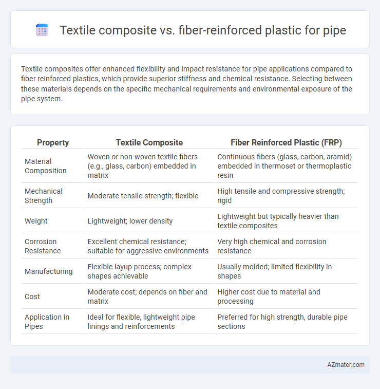 Textile composite vs. fiber-reinforced plastic for pipe - What is The Difference?