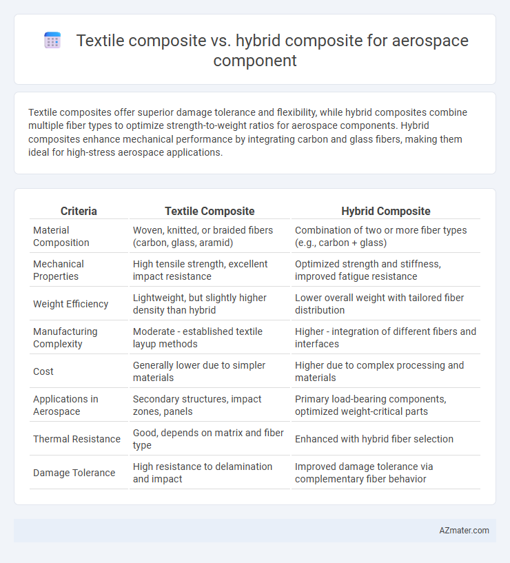 Textile composite vs. hybrid composite for aerospace component - What is The Difference?