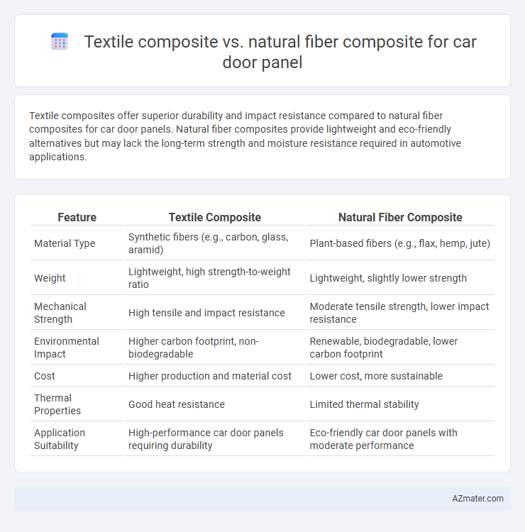 Textile composite vs. natural fiber composite for car door panel - What is The Difference?