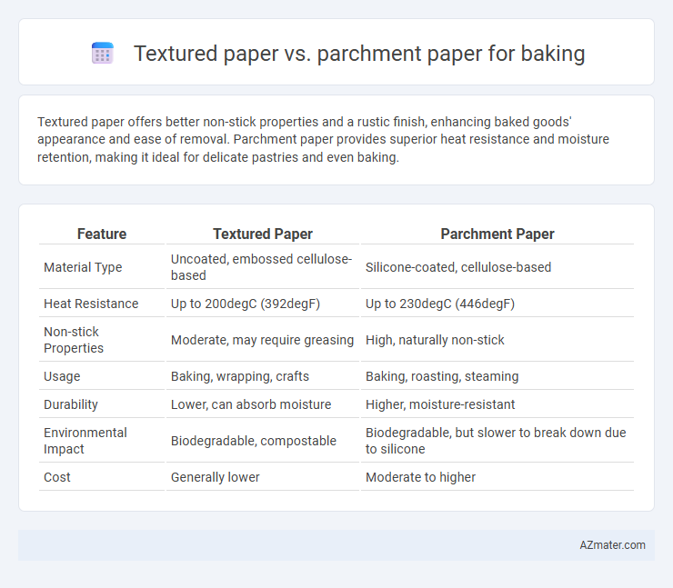 Textured paper vs. parchment paper for baking - What is The Difference?
