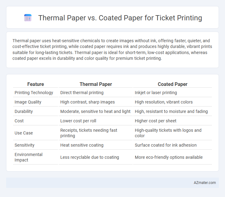 Thermal Paper vs. Coated Paper for Ticket Printing - What is The Difference?