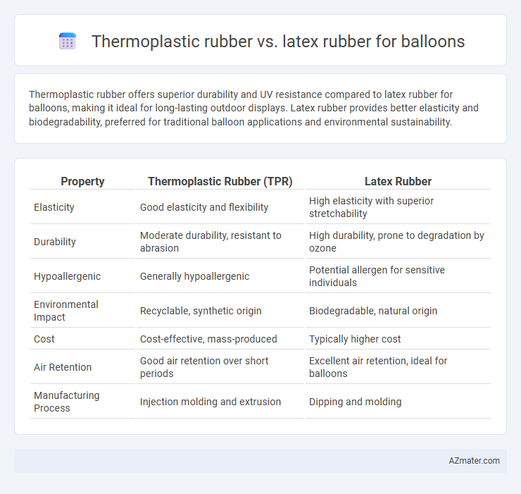 Thermoplastic rubber vs. latex rubber for balloons - What is The Difference?