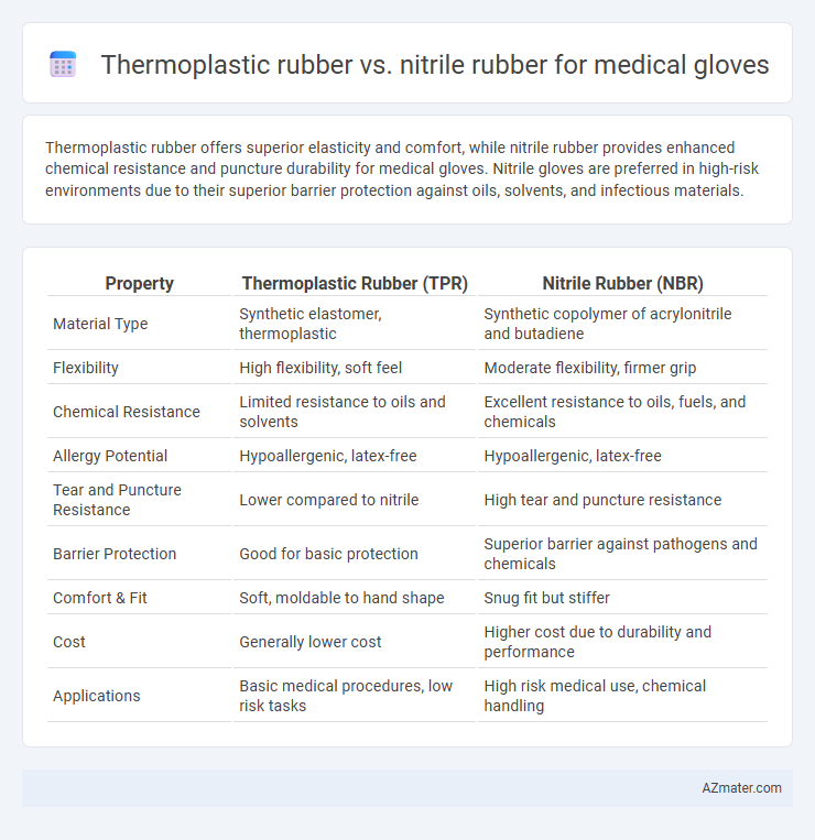 Thermoplastic rubber vs. nitrile rubber for medical gloves - What is The Difference?