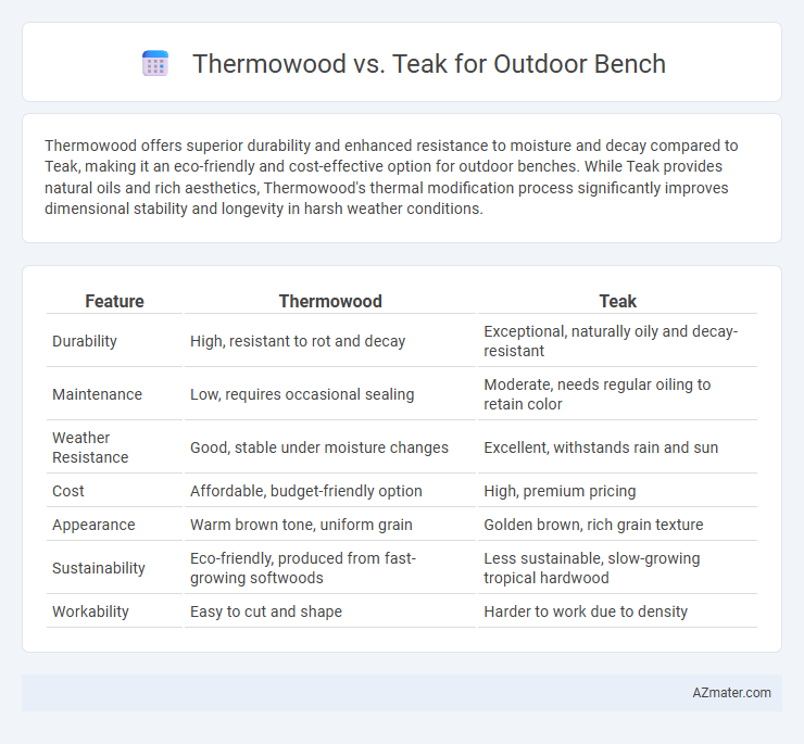 Thermowood vs. Teak for Outdoor Bench - What is The Difference?