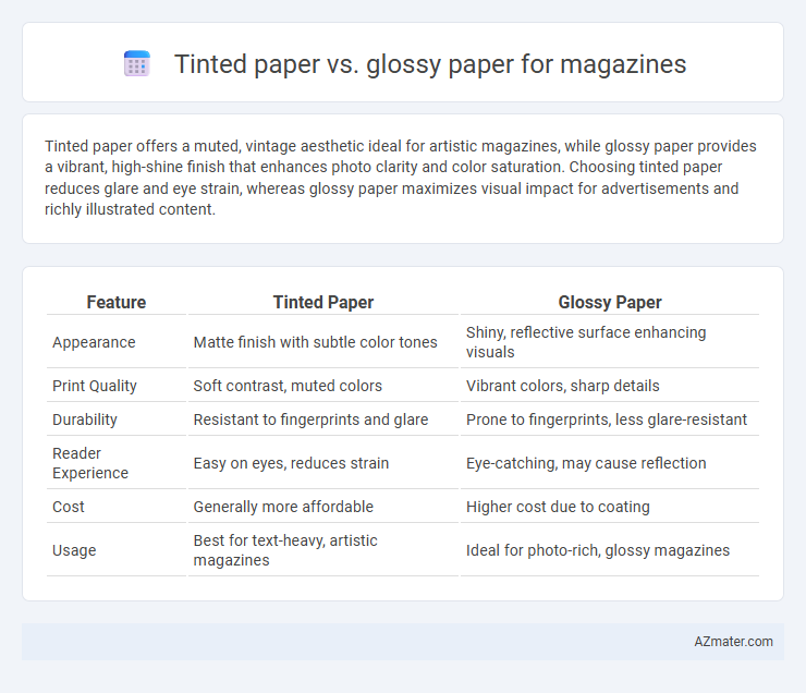 Tinted paper vs. glossy paper for magazines - What is The Difference?