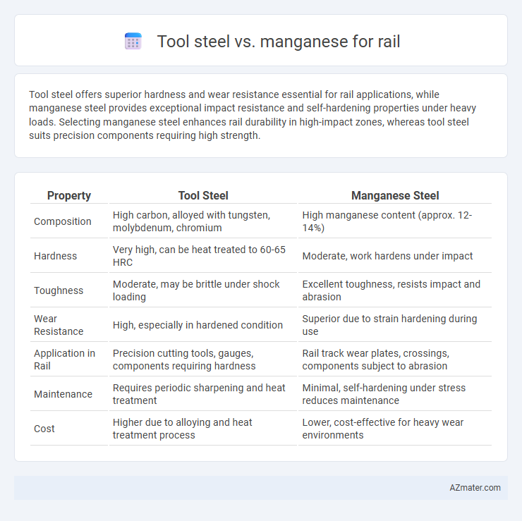 Tool steel vs. manganese for rail - What is The Difference?