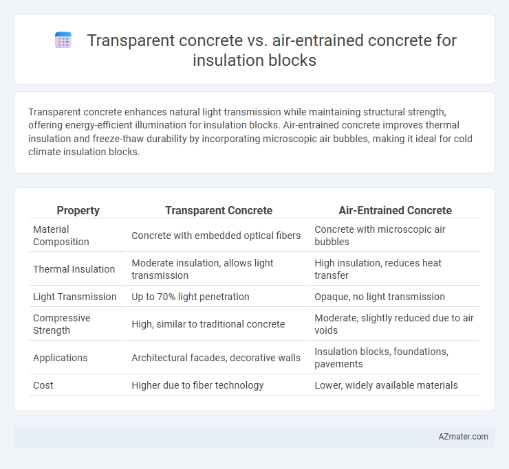 Transparent concrete vs. air-entrained concrete for insulation blocks - What is The Difference?
