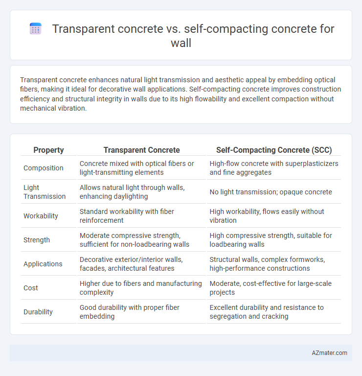 Transparent concrete vs. self-compacting concrete for wall - What is The Difference?