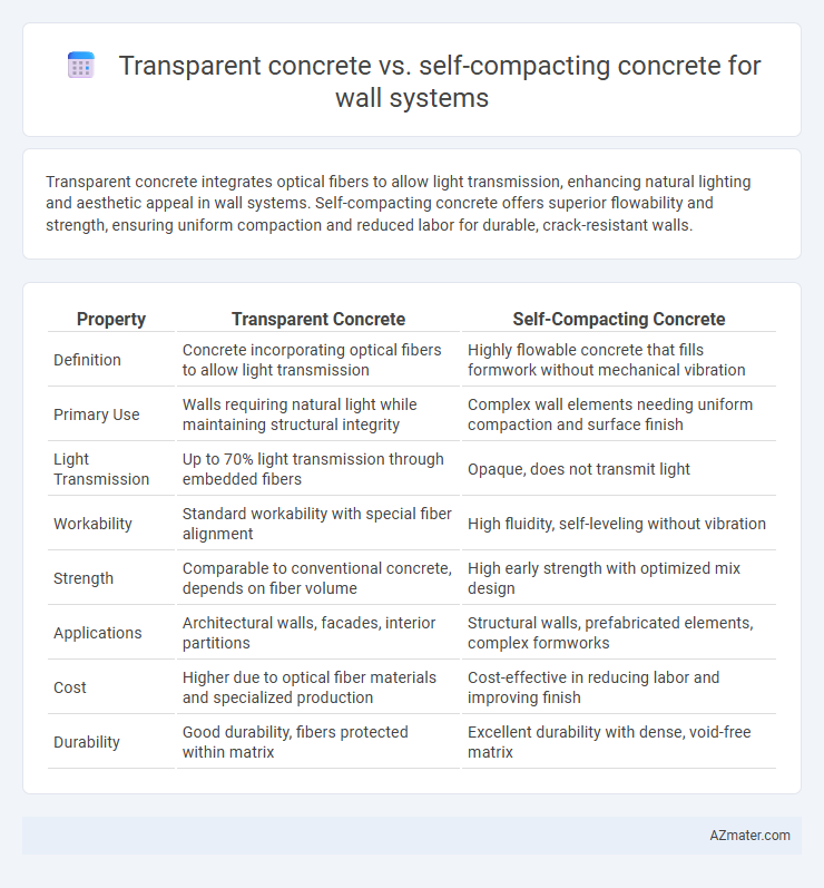 Transparent concrete vs. self-compacting concrete for wall systems - What is The Difference?