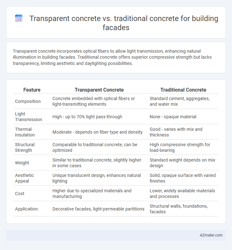 Transparent concrete vs. traditional concrete for building facades - What is The Difference?