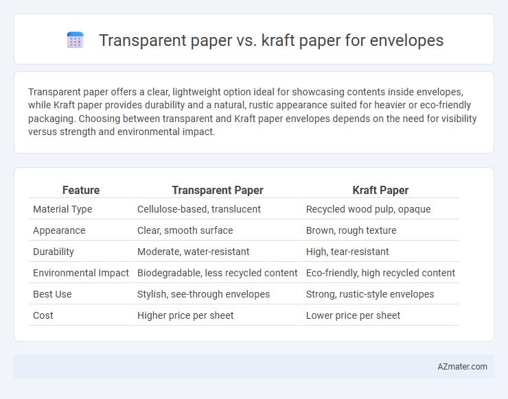 Transparent paper vs. kraft paper for envelopes - What is The Difference?