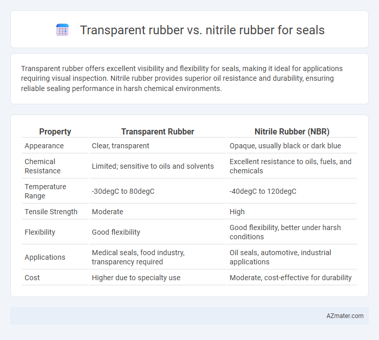 Transparent rubber vs. nitrile rubber for seals - What is The Difference?