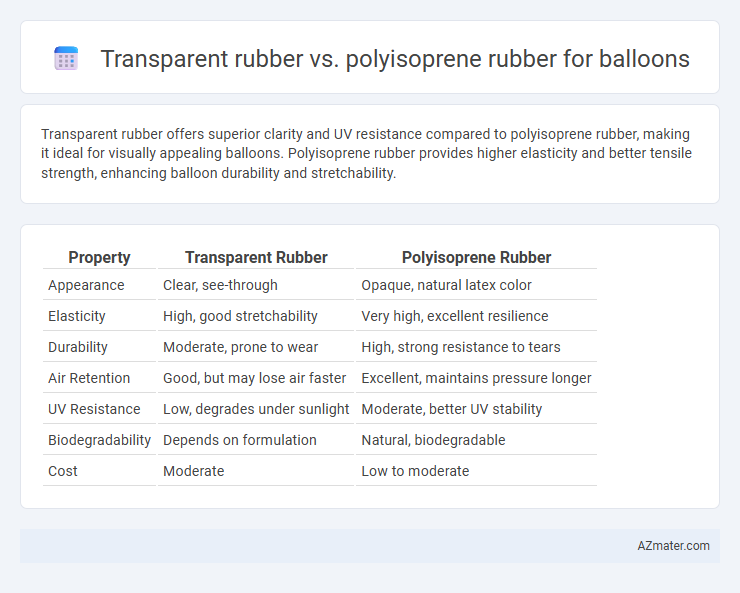 Transparent rubber vs. polyisoprene rubber for balloons - What is The Difference?