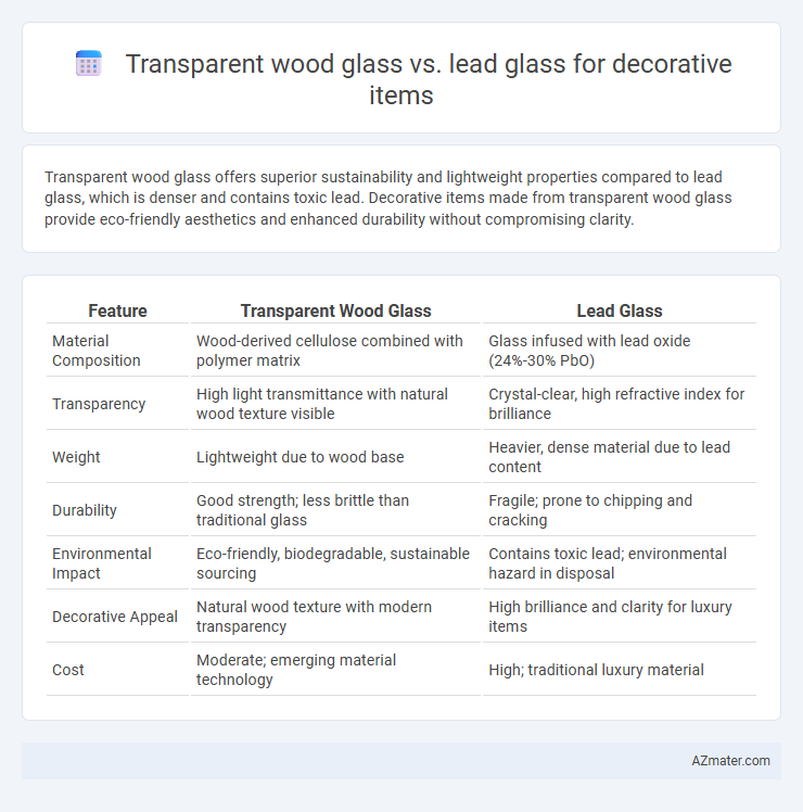 Transparent wood glass vs. lead glass for decorative items - What is The Difference?