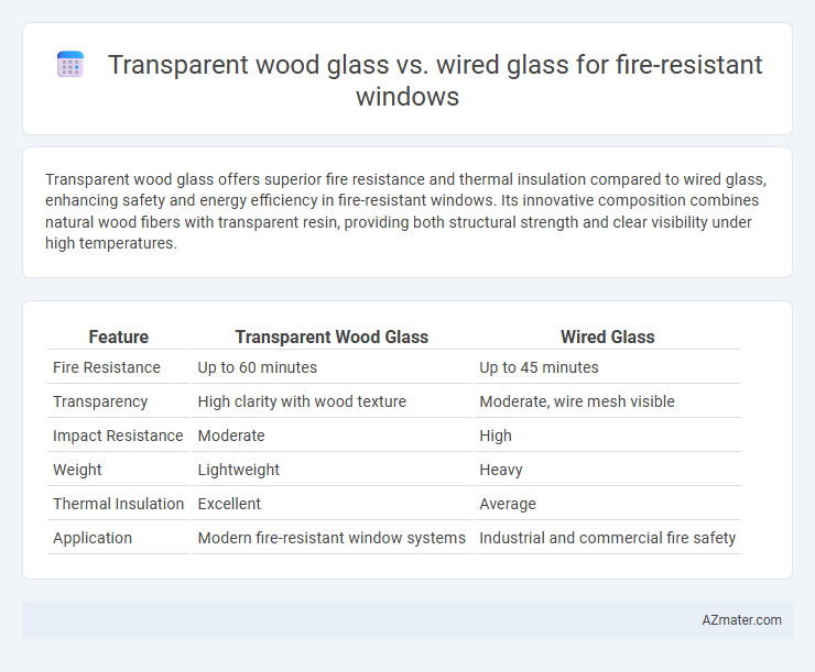Transparent wood glass vs. wired glass for fire-resistant windows - What is The Difference?