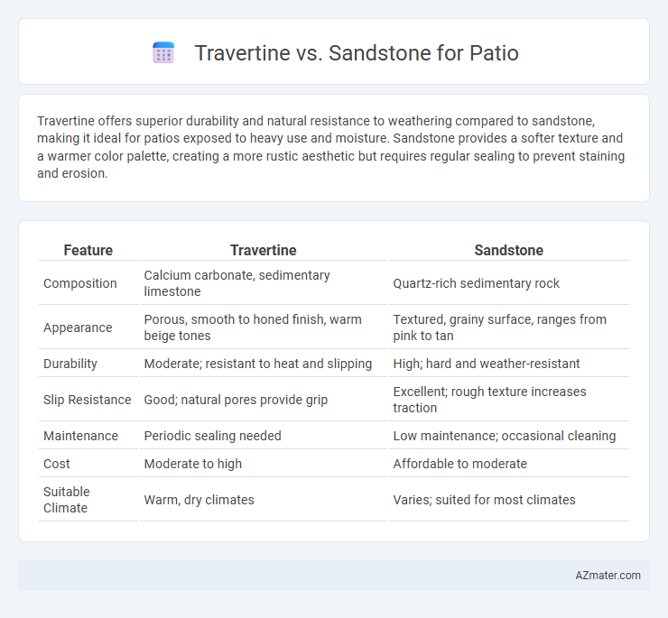 Travertine vs. Sandstone for Patio - What is The Difference?