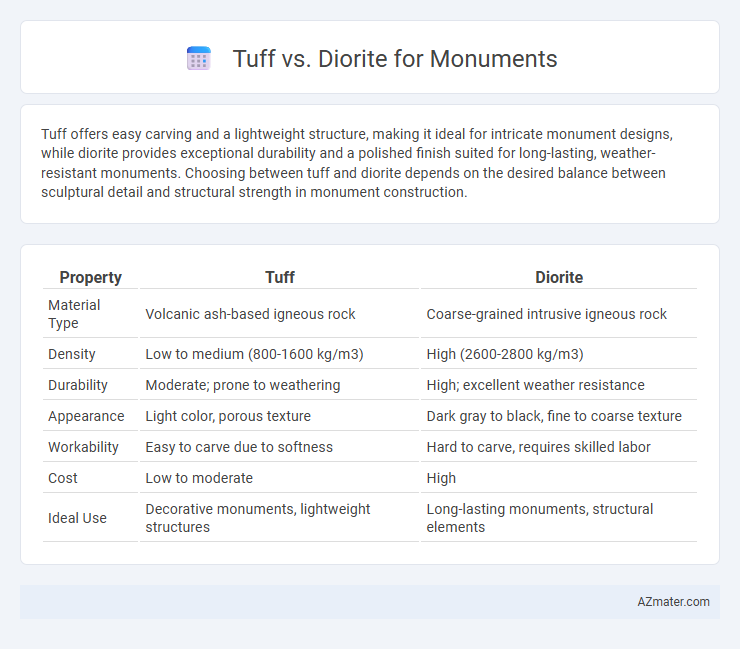 Tuff vs. Diorite for Monuments - What is The Difference?