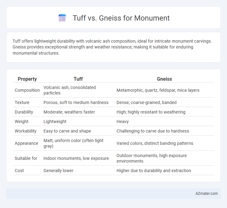 Tuff vs. Gneiss for Monument - What is The Difference?