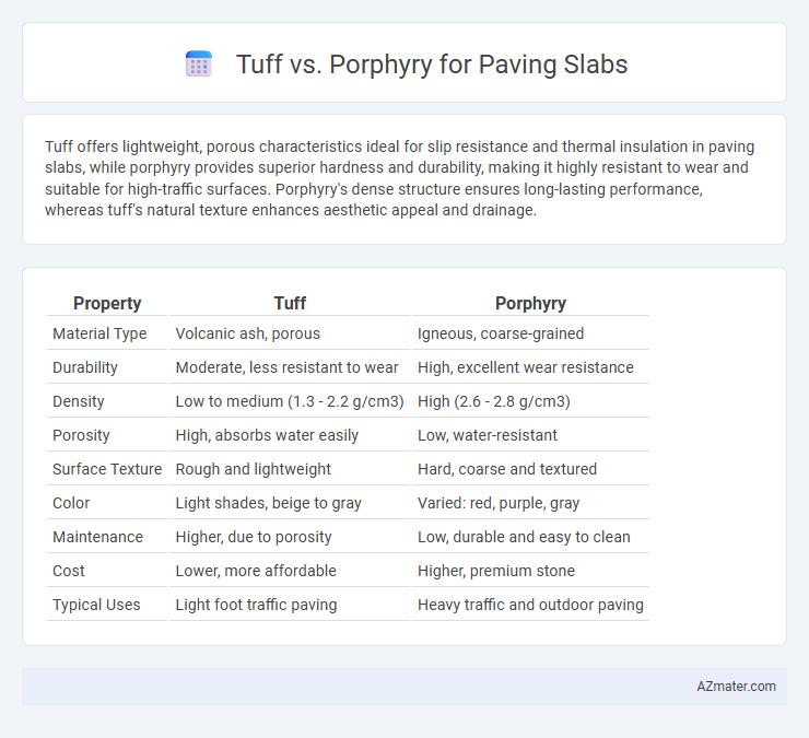 Tuff vs. Porphyry for Paving Slabs - What is The Difference?