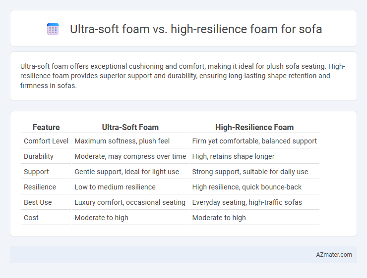 Ultra-soft foam vs. high-resilience foam for sofa - What is The Difference?
