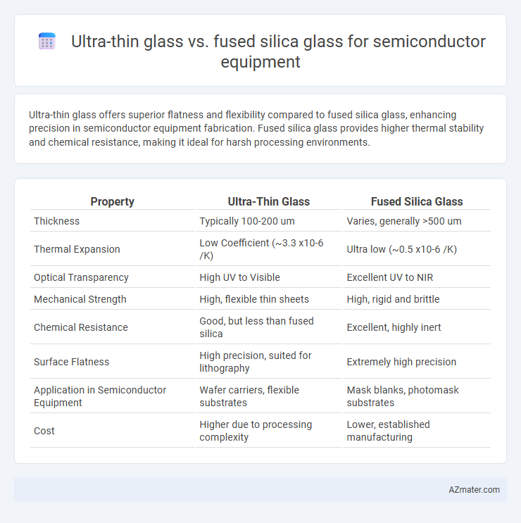 Ultra-thin glass vs. fused silica glass for semiconductor equipment - What is The Difference?