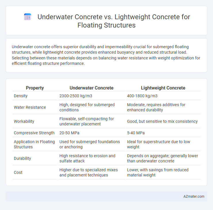 Underwater Concrete vs. Lightweight Concrete for Floating Structures - What is The Difference?