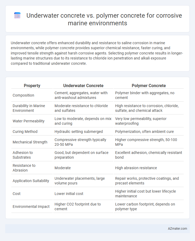 Underwater concrete vs. polymer concrete for corrosive marine environments - What is The Difference?