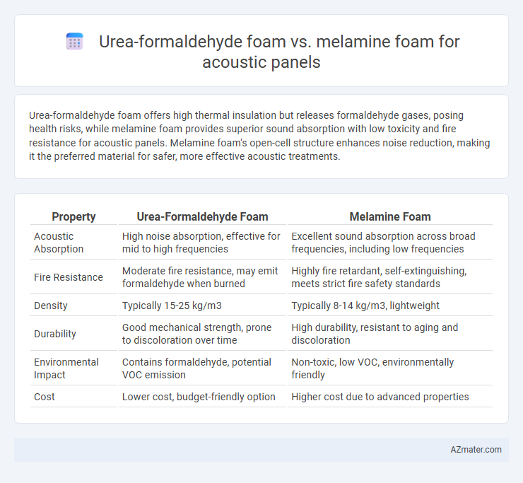 Urea-formaldehyde foam vs. melamine foam for acoustic panels - What is The Difference?