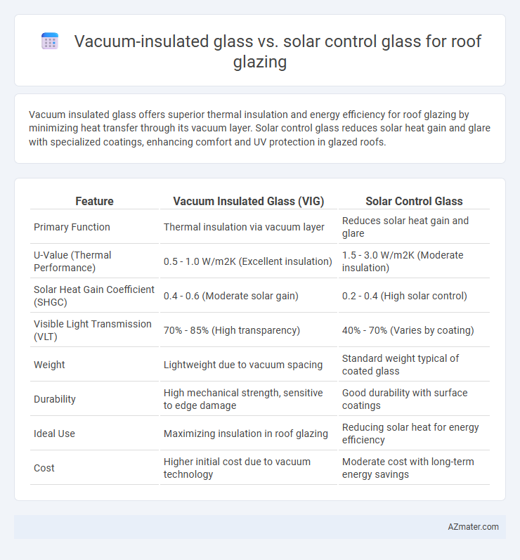 Vacuum-insulated glass vs. solar control glass for roof glazing - What is The Difference?