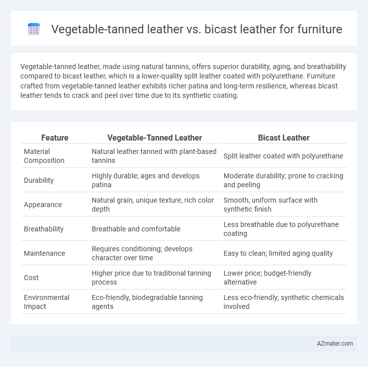 Vegetable-tanned leather vs. bicast leather for furniture - What is The Difference?