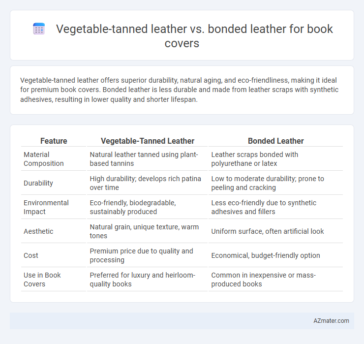 Vegetable-tanned leather vs. bonded leather for book covers - What is The Difference?