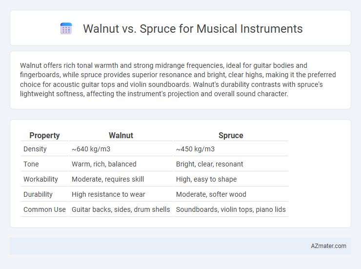 Walnut vs. Spruce for Musical Instruments - What is The Difference?